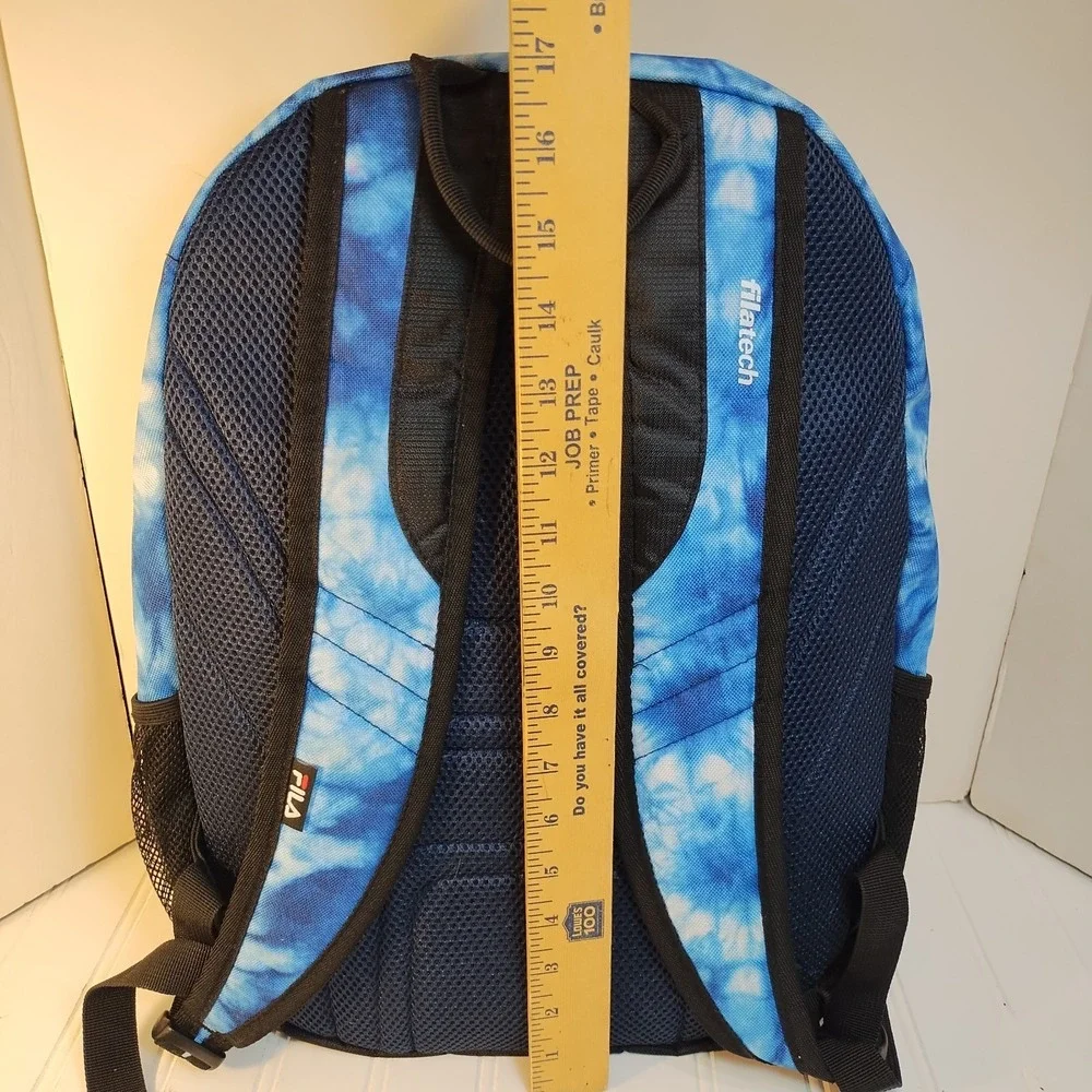 FILA Argus 4 Blue Tie Dye Laptop Backpack Tech Travel Bag